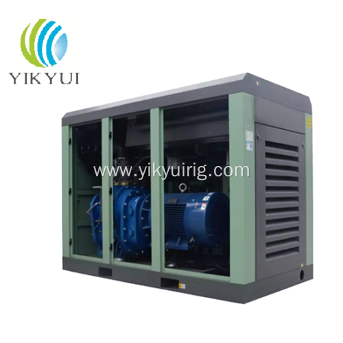 200KW two stage screw Air compressor for foundation